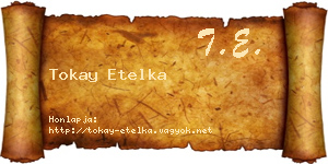 Tokay Etelka névjegykártya