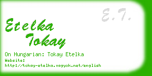 etelka tokay business card